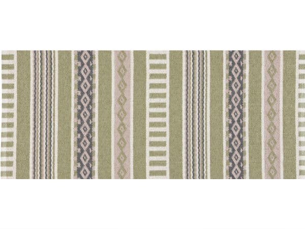 Kunststoffteppiche - Der Horred-Teppich Linné (olive/rosa) (Größe: 70 x 140 cm)