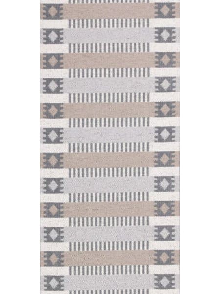 Kunststoffteppiche - Der Horred-Teppich Märta (grau/beige) (Größe: 150 x 100 cm)