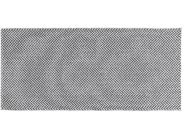 Kunststoffteppiche - Der Horred-Teppich Ola (schwarz) (Größe: 70 x 300 cm)