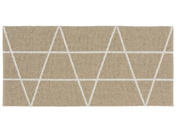 Kunststoffteppiche - Der Horred-Teppich Viggen (beige) (Größe: 70 x 200 cm)