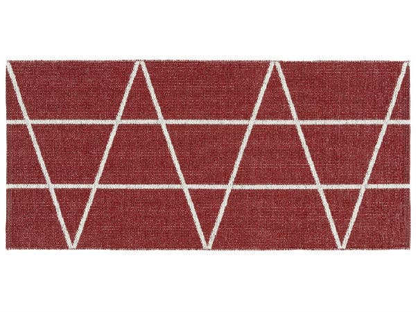 Kunststoffteppiche - Der Horred-Teppich Viggen (rot) (Größe: 150 x 200 cm)
