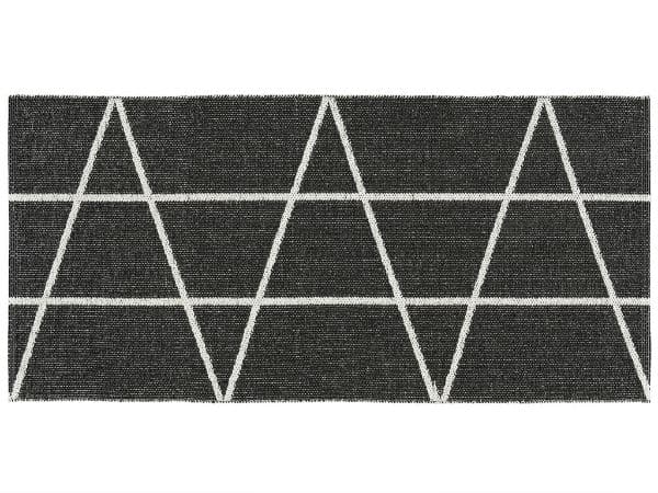Kunststoffteppiche - Der Horred-Teppich Viggen (schwarz) (Größe: 150 x 250 cm)