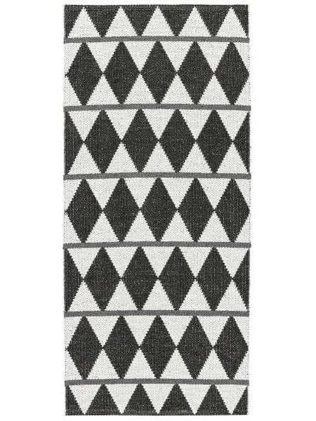 Kunststoffteppiche - Der Horred-Teppich Zigge (schwarz) (Größe: 70 x 100 cm)