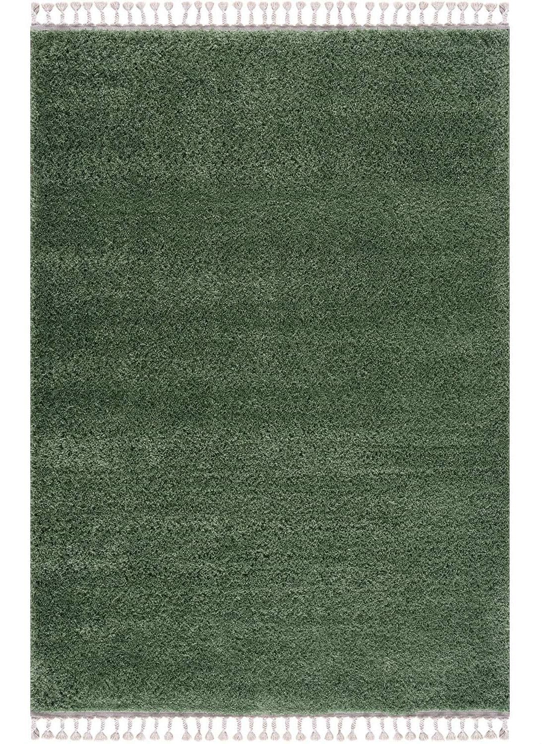Hochflorteppiche - Cudillero (grün) (Größe: 80 x 300 cm)