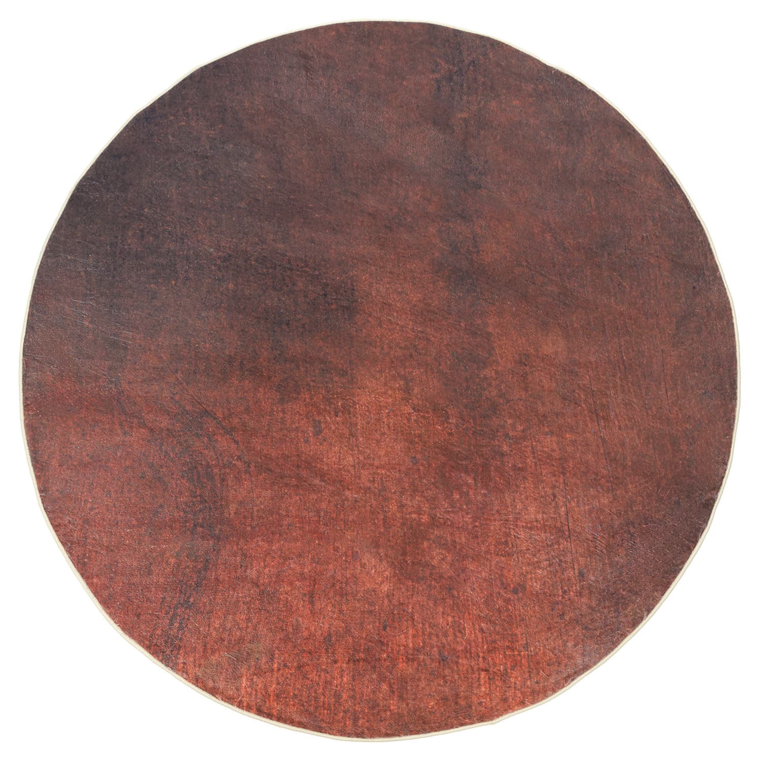 Rund Teppich - Bovera (braun/rot) (Größe: Ø 200 cm)