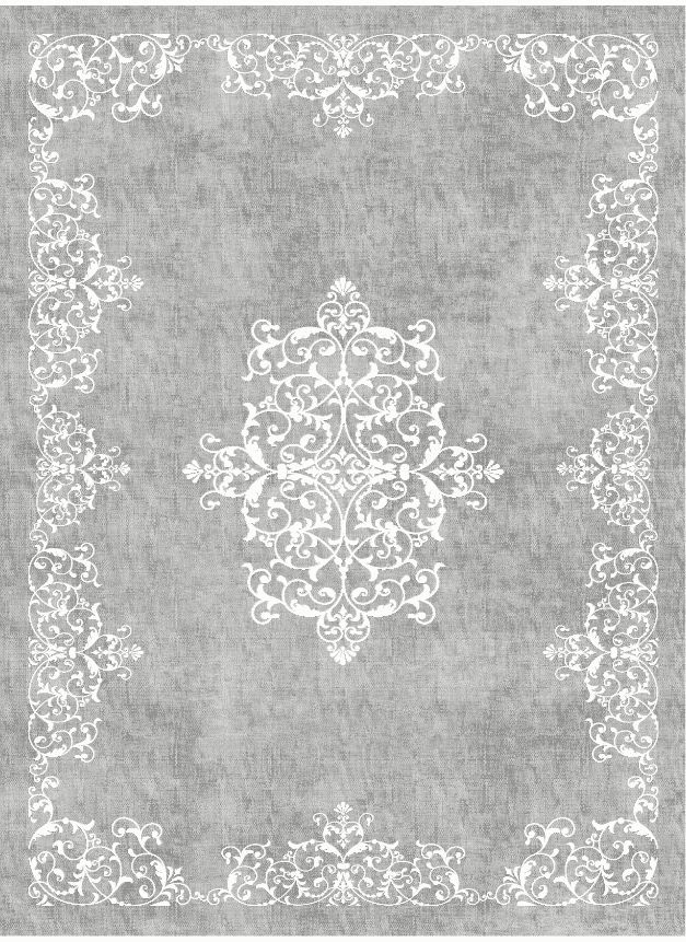 Wilton-Teppich - Santi (grau/weiß) (Größe: 240 x 340 cm)
