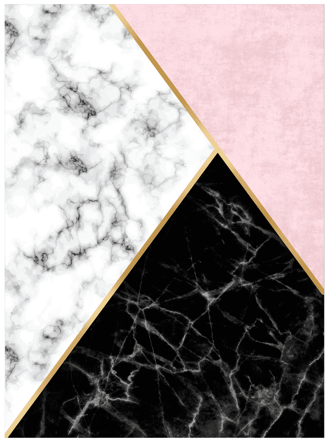 Wilton-Teppich - Savino (schwarz/weiß/rosa) (Größe: 160 x 230 cm)