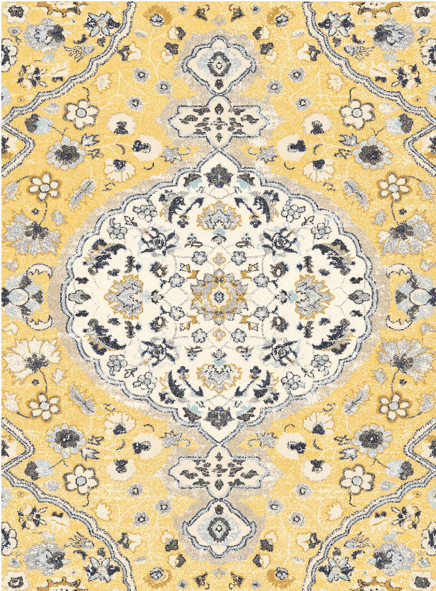 Wilton-Teppich - Mojácar (gelb) (Größe: 200 x 280 cm)