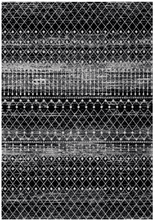 Wilton-Teppich - Stella (schwarz/weiß) (Größe: 160 x 230 cm)