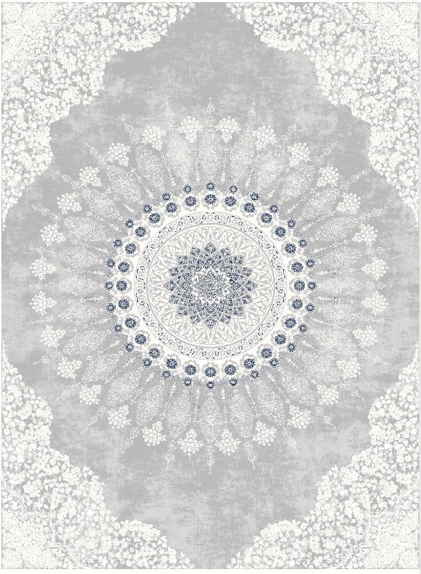 Wilton-Teppich - Sandrigo (grau/weiß) (Größe: 200 x 280 cm)