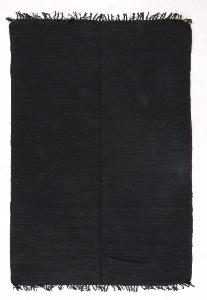 Flickenteppich - Silje (schwarz) (Größe: 60 x 110 cm)
