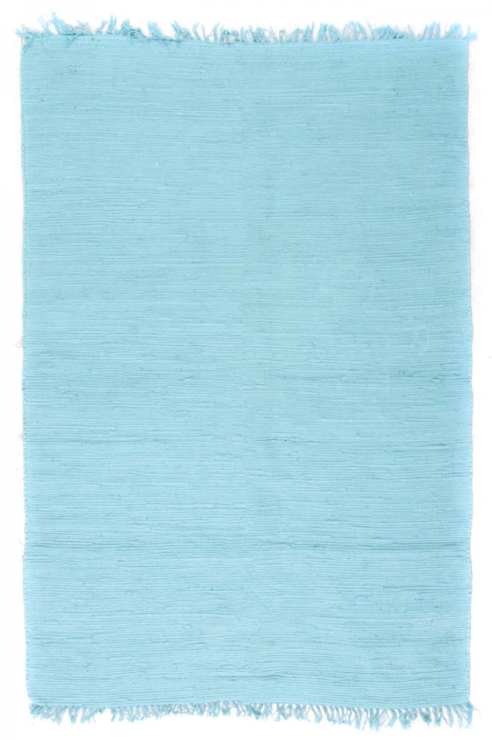 Flickenteppich - Silje (blau/türkis) (Größe: 70 x 300 cm)