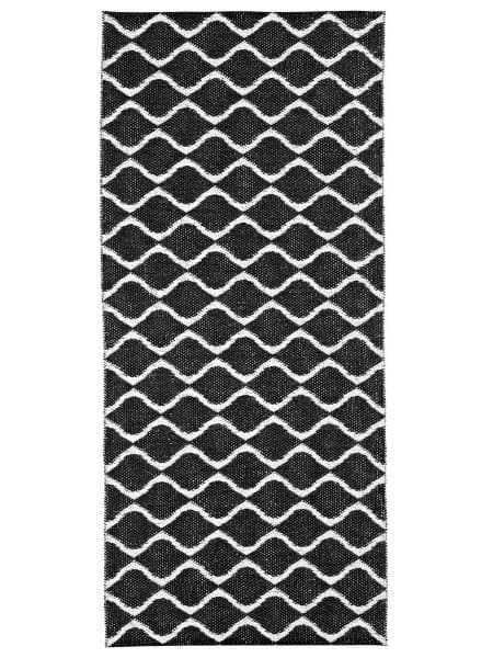 Kunststoffteppiche - Der Horred-Teppich Wave (schwarz) (Größe: 70 x 400 cm)
