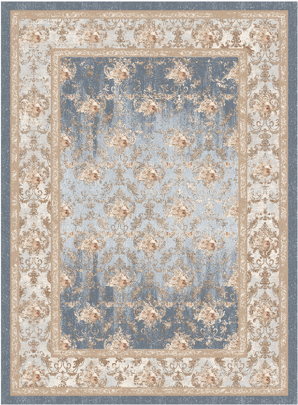 Wilton-Teppich - Zafer (grau/beige) (Größe: 200 x 280 cm)
