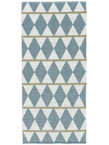 Kunststoffteppiche - Der Horred-Teppich Zigge (blau) (Größe: 70 x 450 cm)