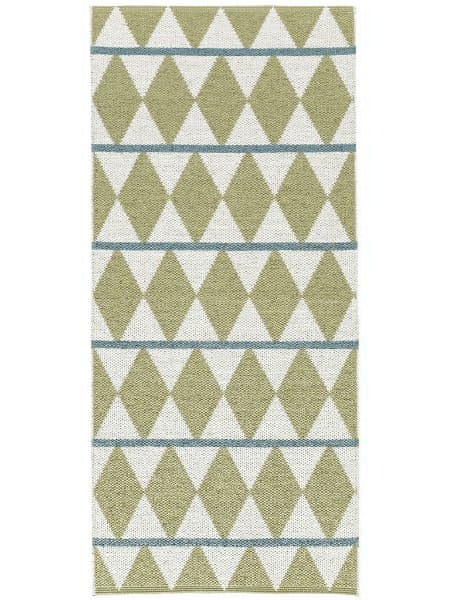 Kunststoffteppiche - Der Horred-Teppich Zigge (olive) (Größe: 150 x 200 cm)